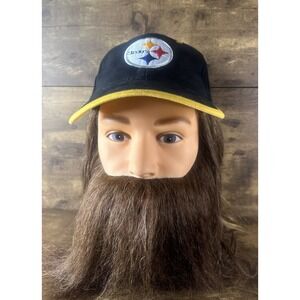 Pittsburgh Steelers Vintage Velcroback Hat One Size Fits All Fast Safe Shipping